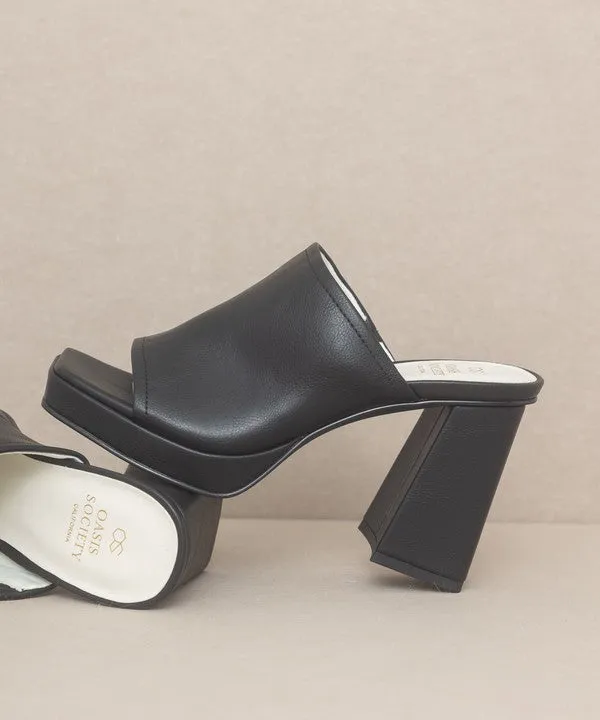 OASIS SOCIETY Vivienne - Slip On Platform Heels - Online Exclusive