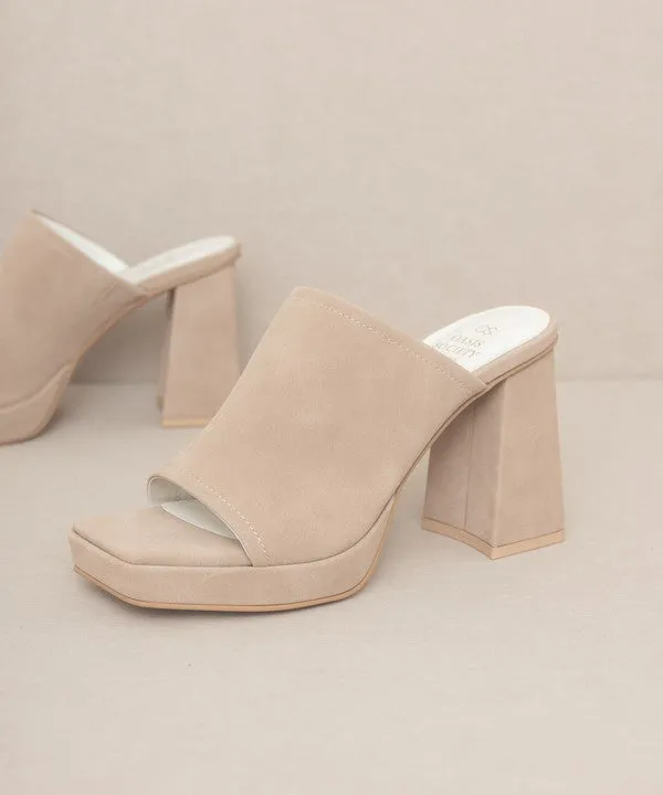 OASIS SOCIETY Vivienne - Slip On Platform Heels - Online Exclusive