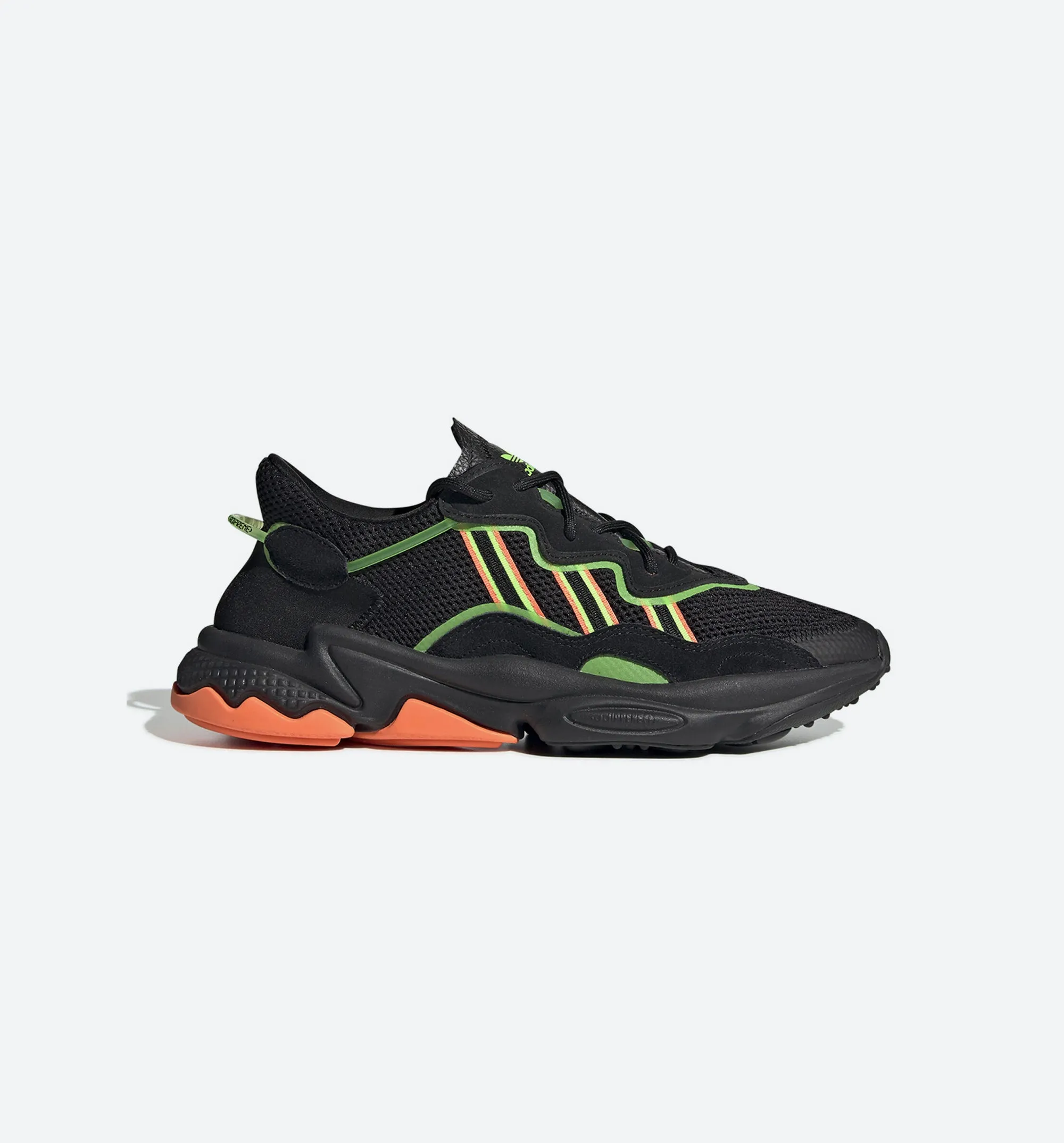 Ozweego Mens Running Shoe - Black/Green/Orange