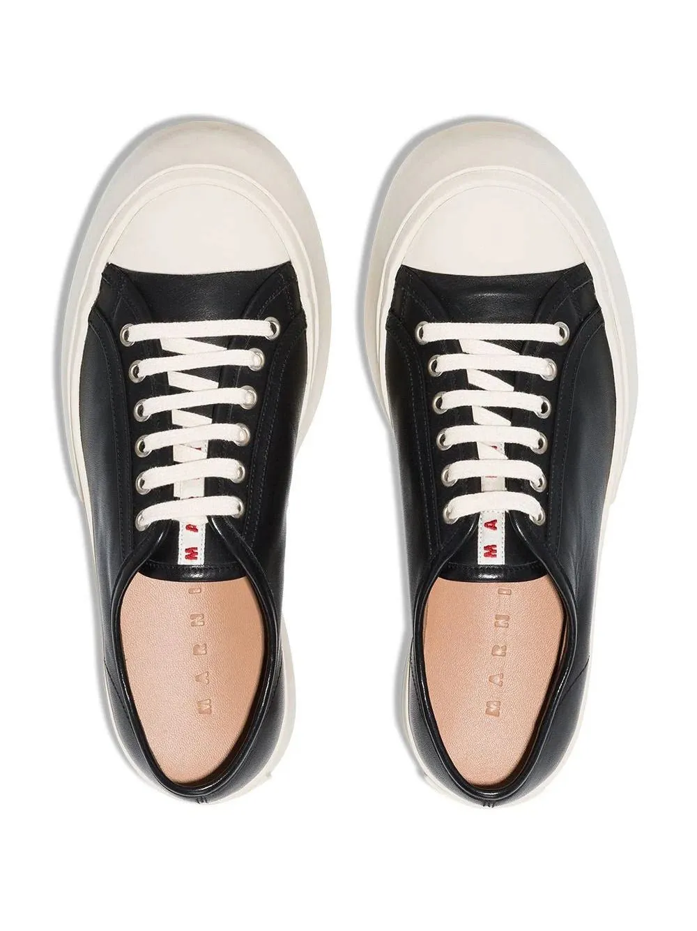 Pablo leather lace-up sneakers