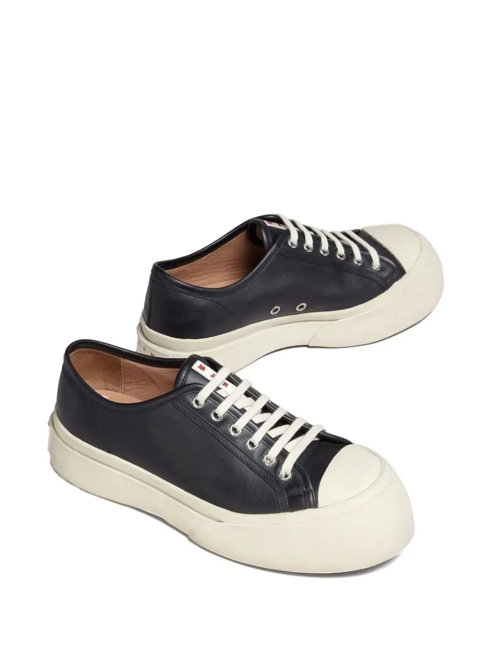 Pablo leather lace-up sneakers