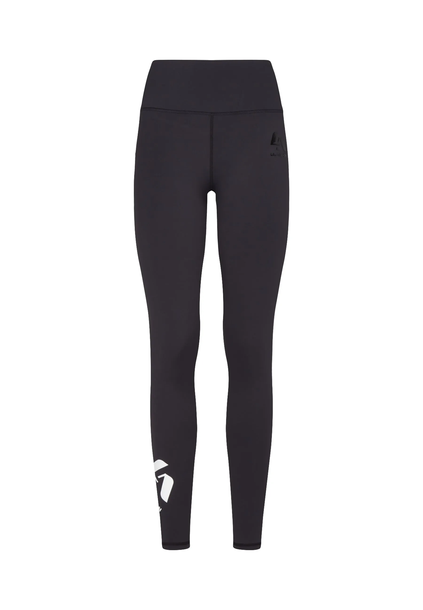 Performance Full Length High Waisted Leggings-Black