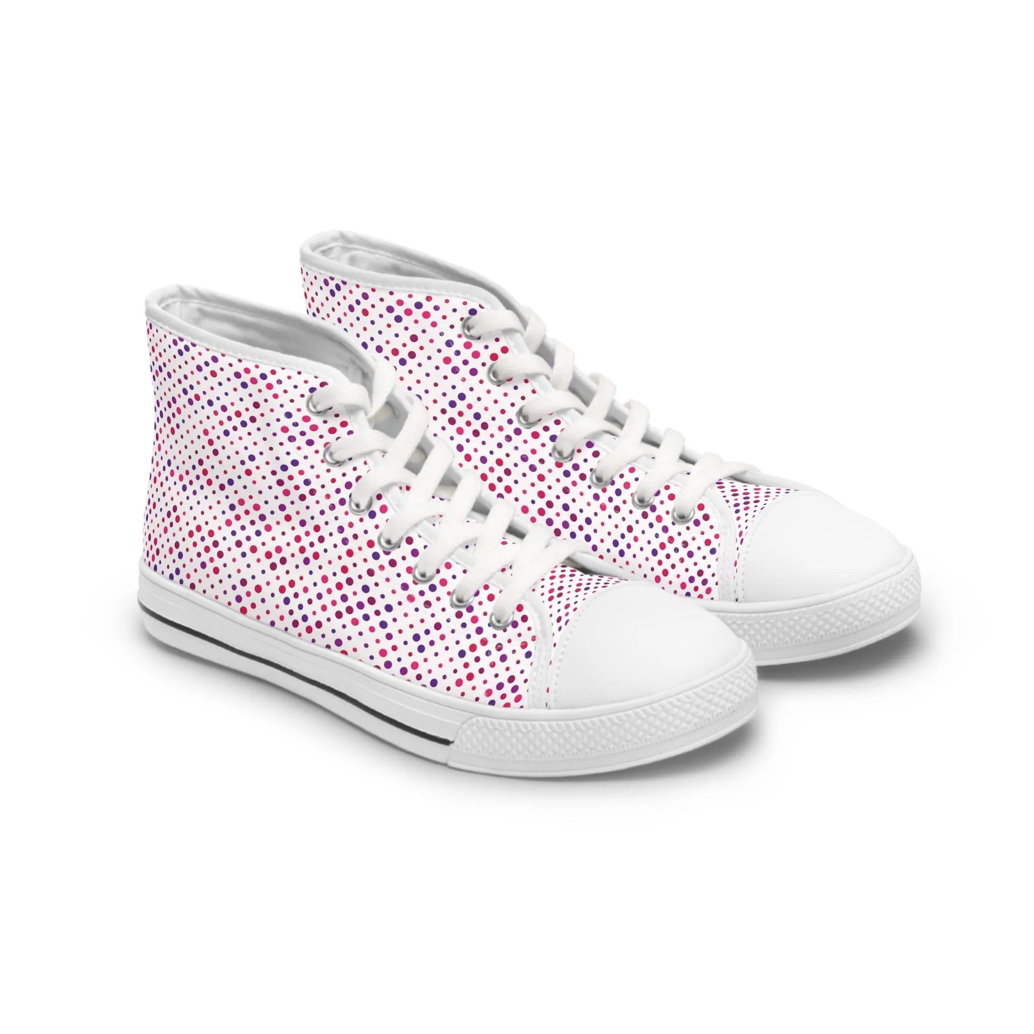 Pink Abstract Pattern Women's High Top Sneakers