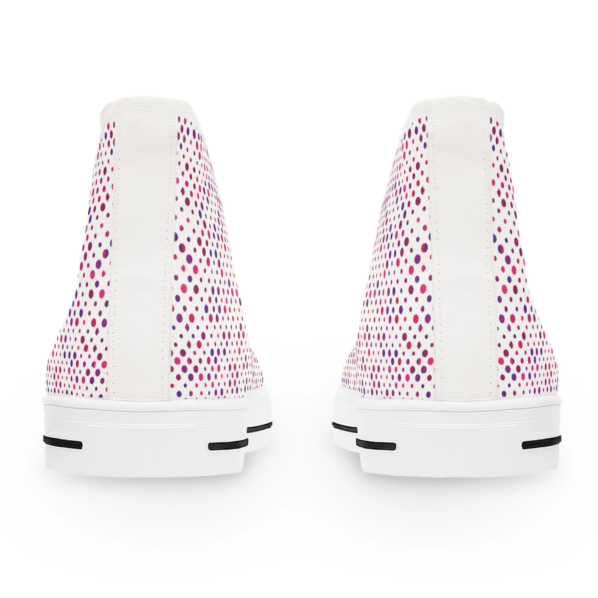 Pink Abstract Pattern Women's High Top Sneakers