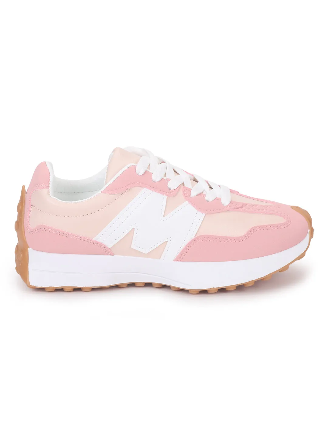 Pink PU Chunky Sneakers (TC-MT1-PNK)