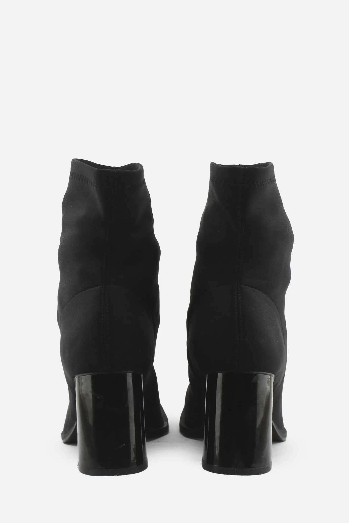 Pull & Bear Block Heels Sock Boots | Textile