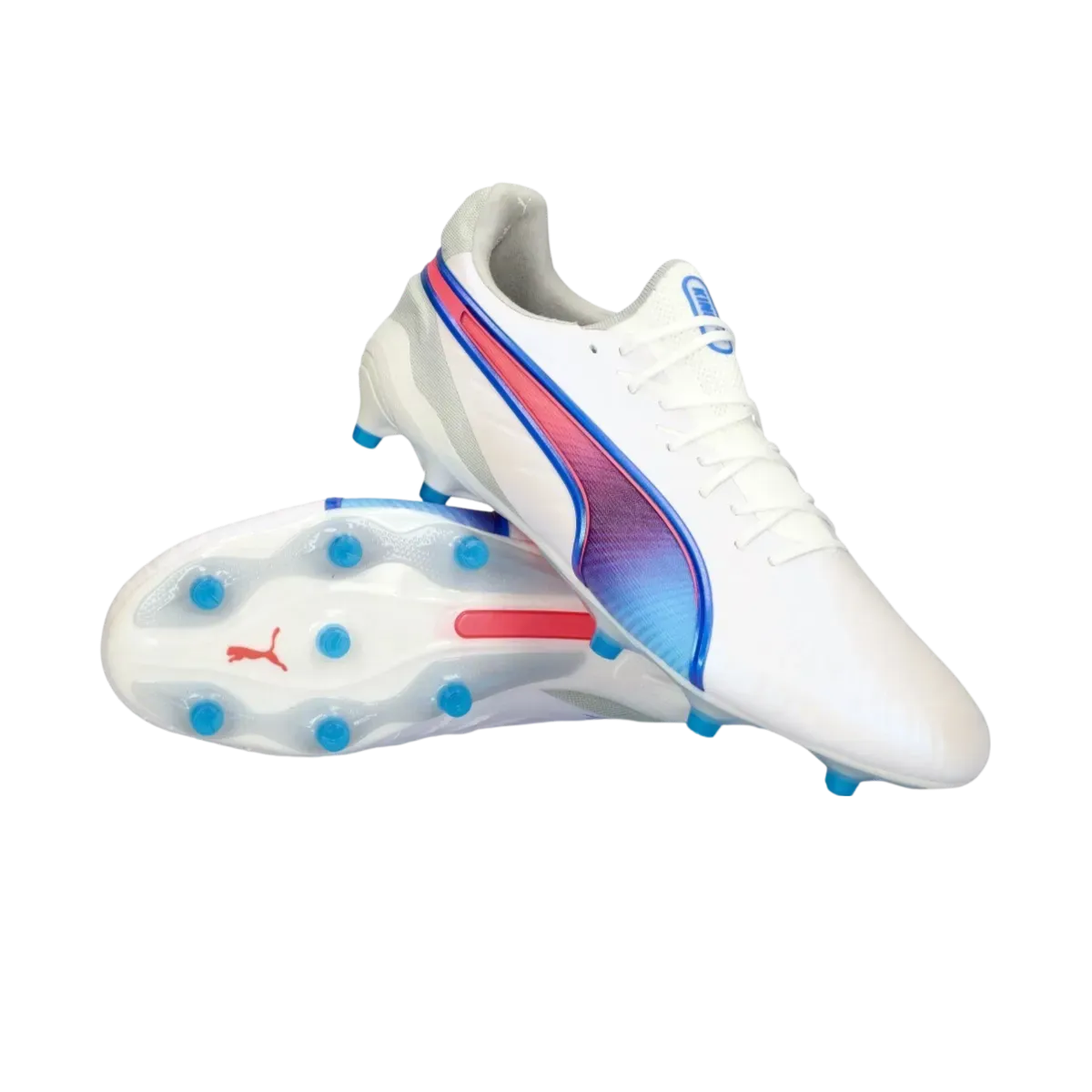 Puma King Ultimate FG/AG White Bluemazing - Goatkits Boots