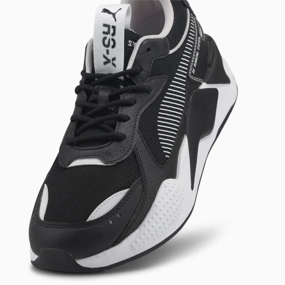 PUMA RS-X Black and White Unisex Sneakers 390039-02- BLKWHT