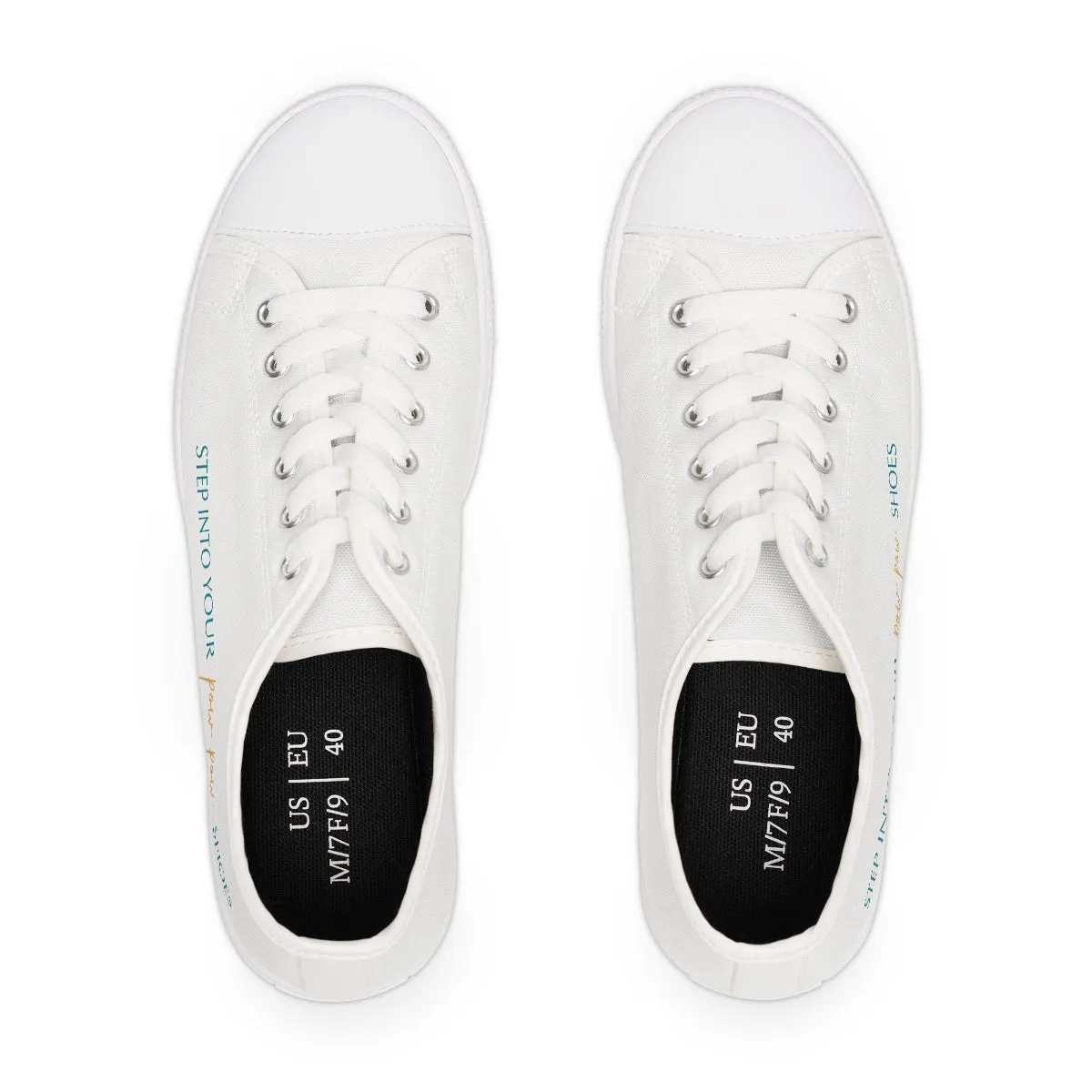 "Step into Your Pow-Pow Shoes!" Women's Low Top Sneakers