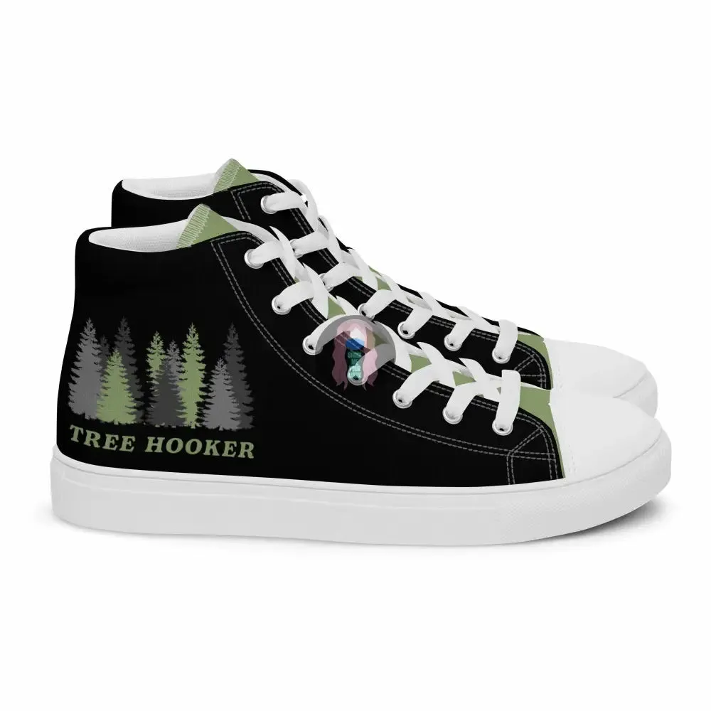 "Tree Hooker" Women’s high top canvas shoes