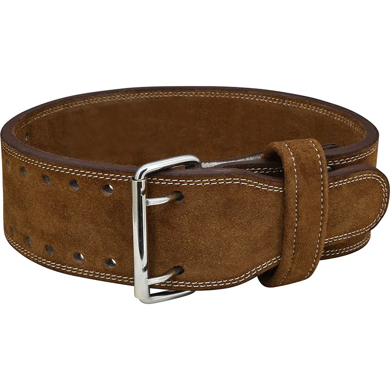 RDX 4PN Suede Leather Brown Powerlifting Belt