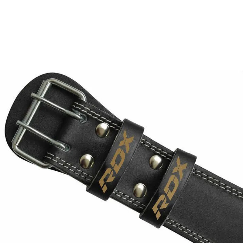 RDX 6 Inch Leather Gym Belt