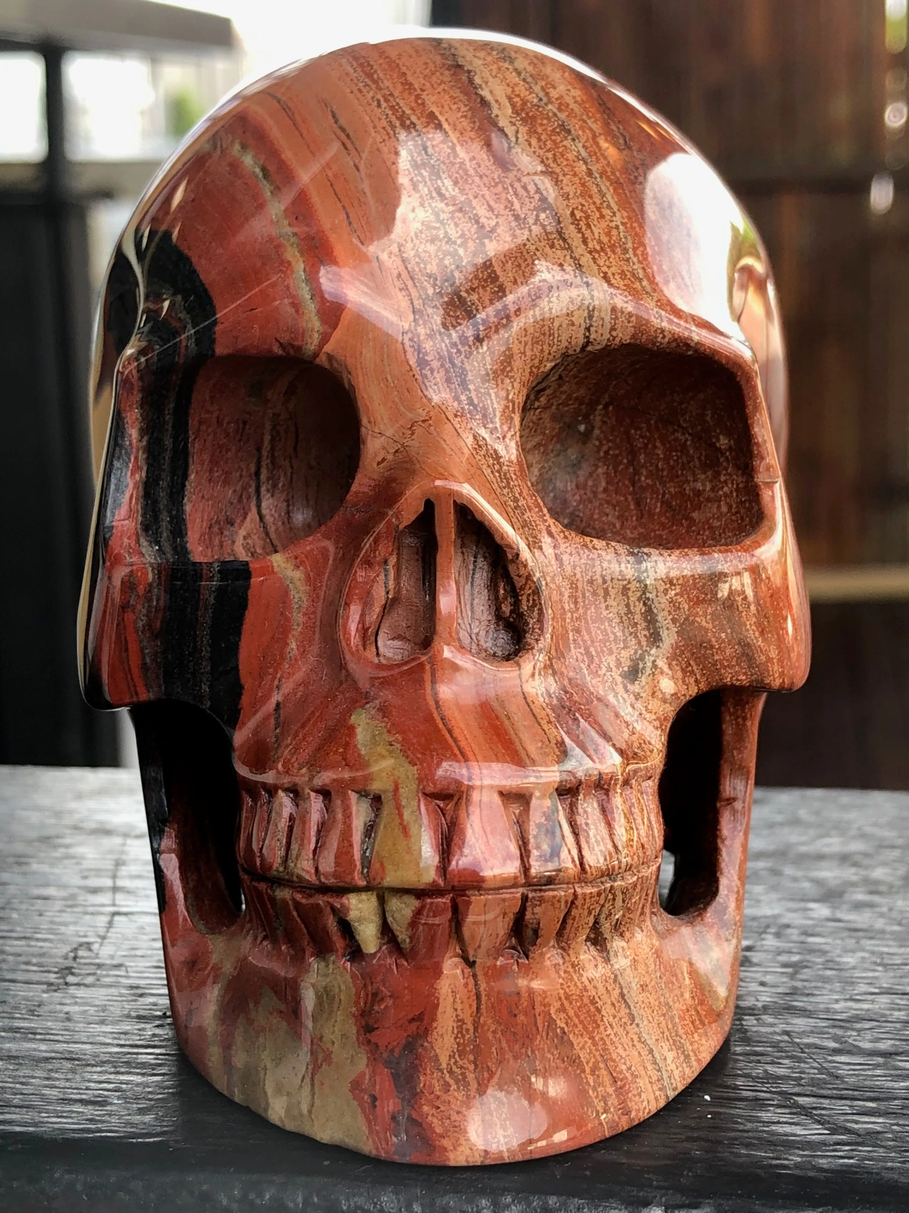 Red Jasper Skull [1k1109]