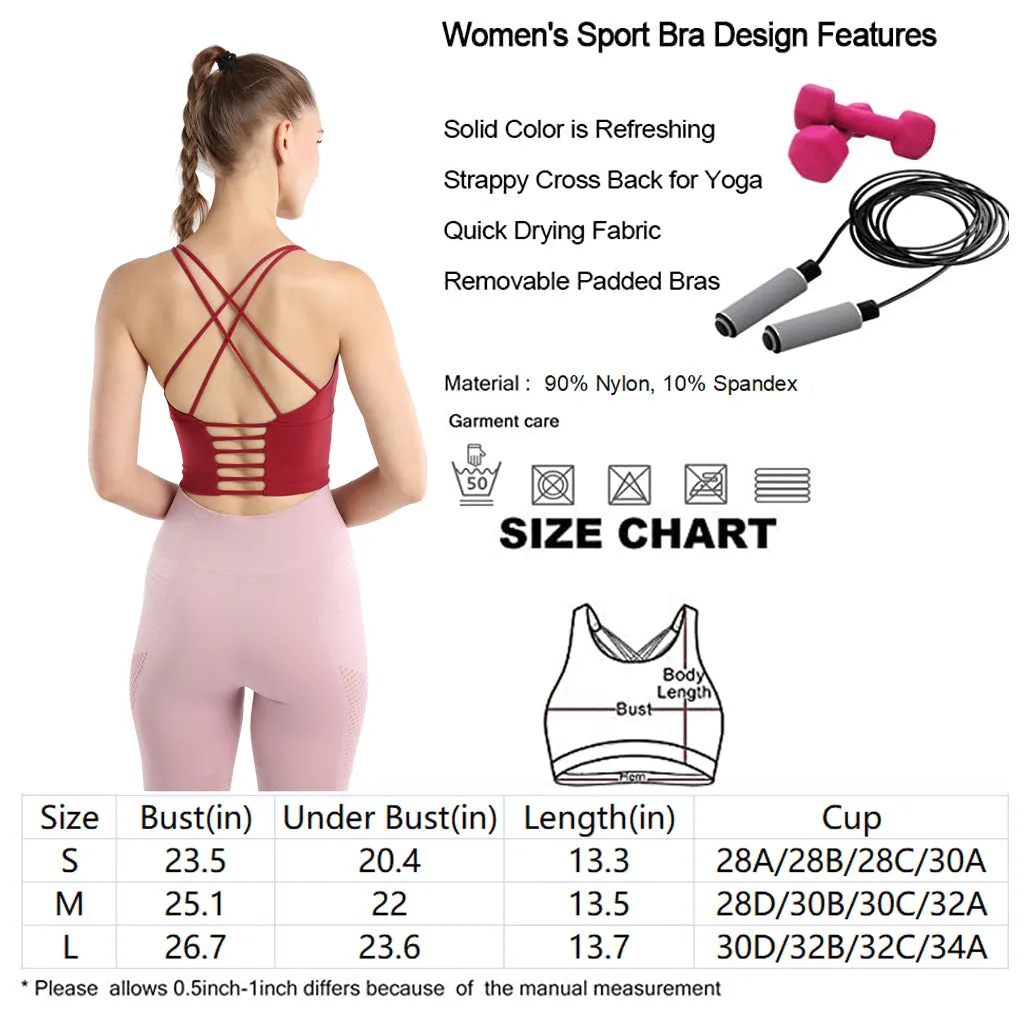 Running fitness bra straps cross sports underwear yoga vest 2021