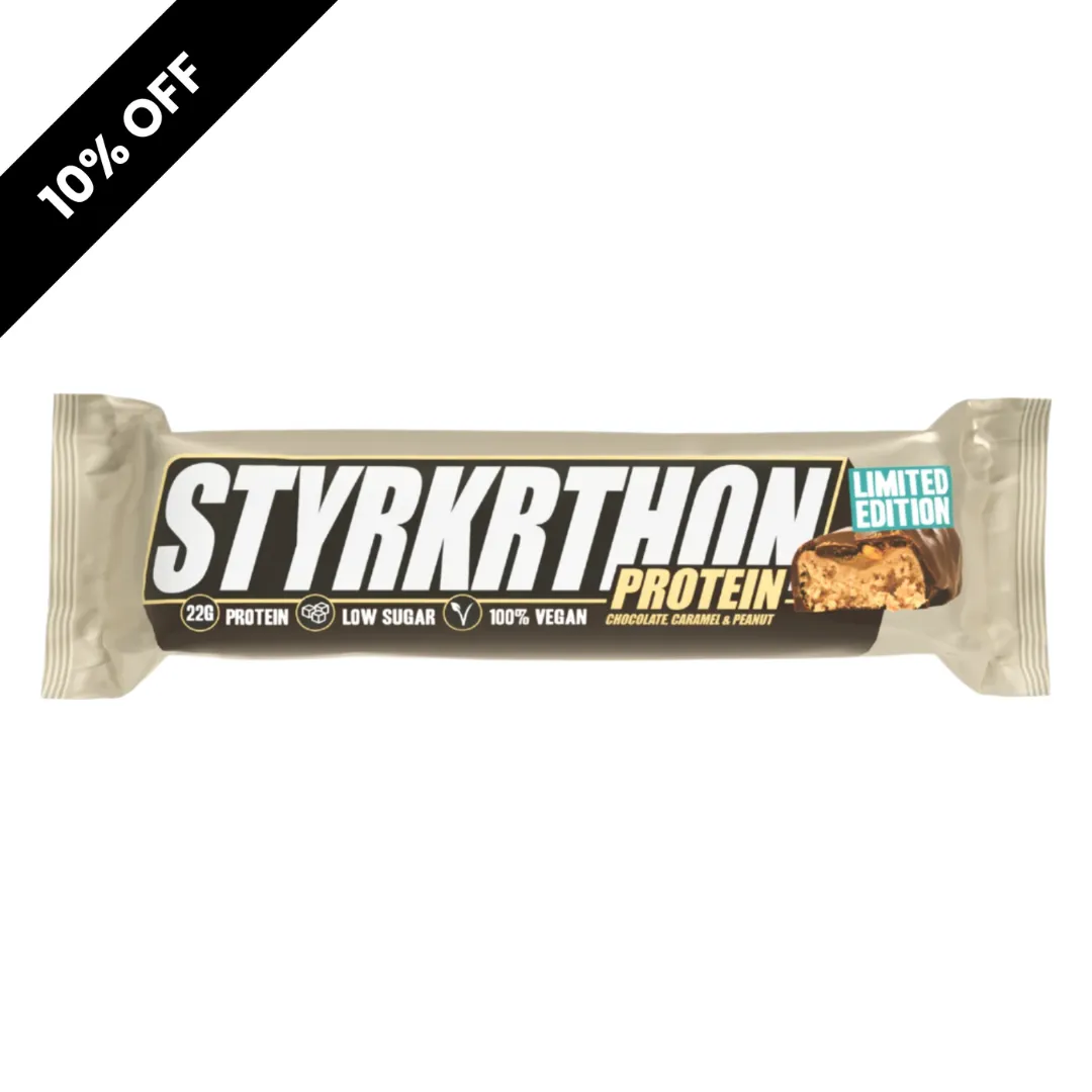 SALE - Styrkr - Protein Bar - Styrkrthon - Chocolate Caramel & Peanut (BB 18.01.25)