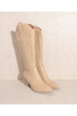 SAMARA - Unique long leather boots for women