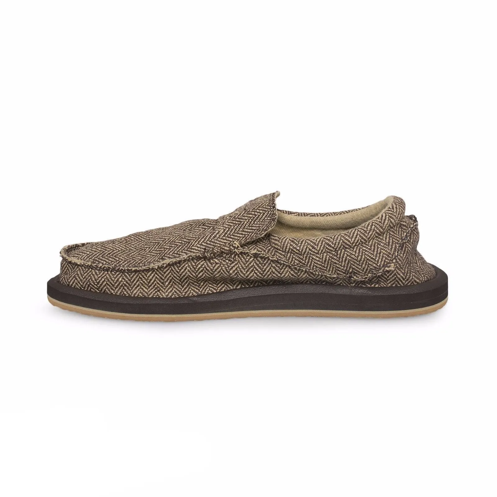 Sanuk Chiba Brown Herringbone Shoes