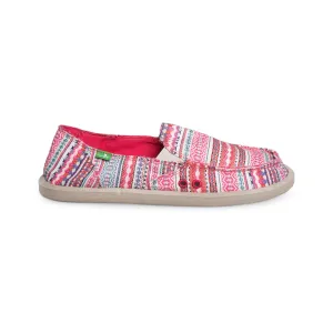 SANUK Donna Raspberry Lanai Blanket Shoes - Women's