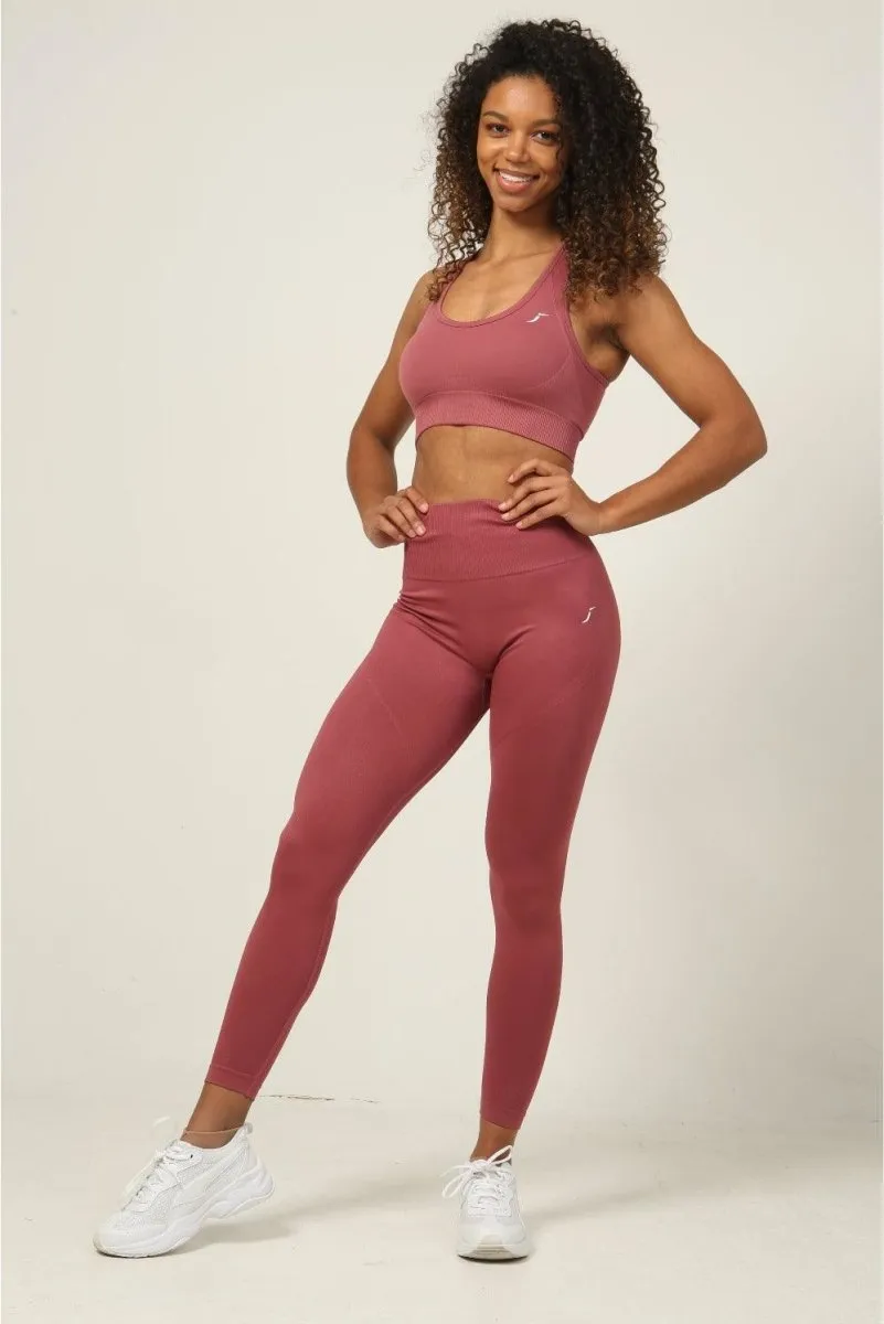 Seamless Sports Bra - Rosey Peach