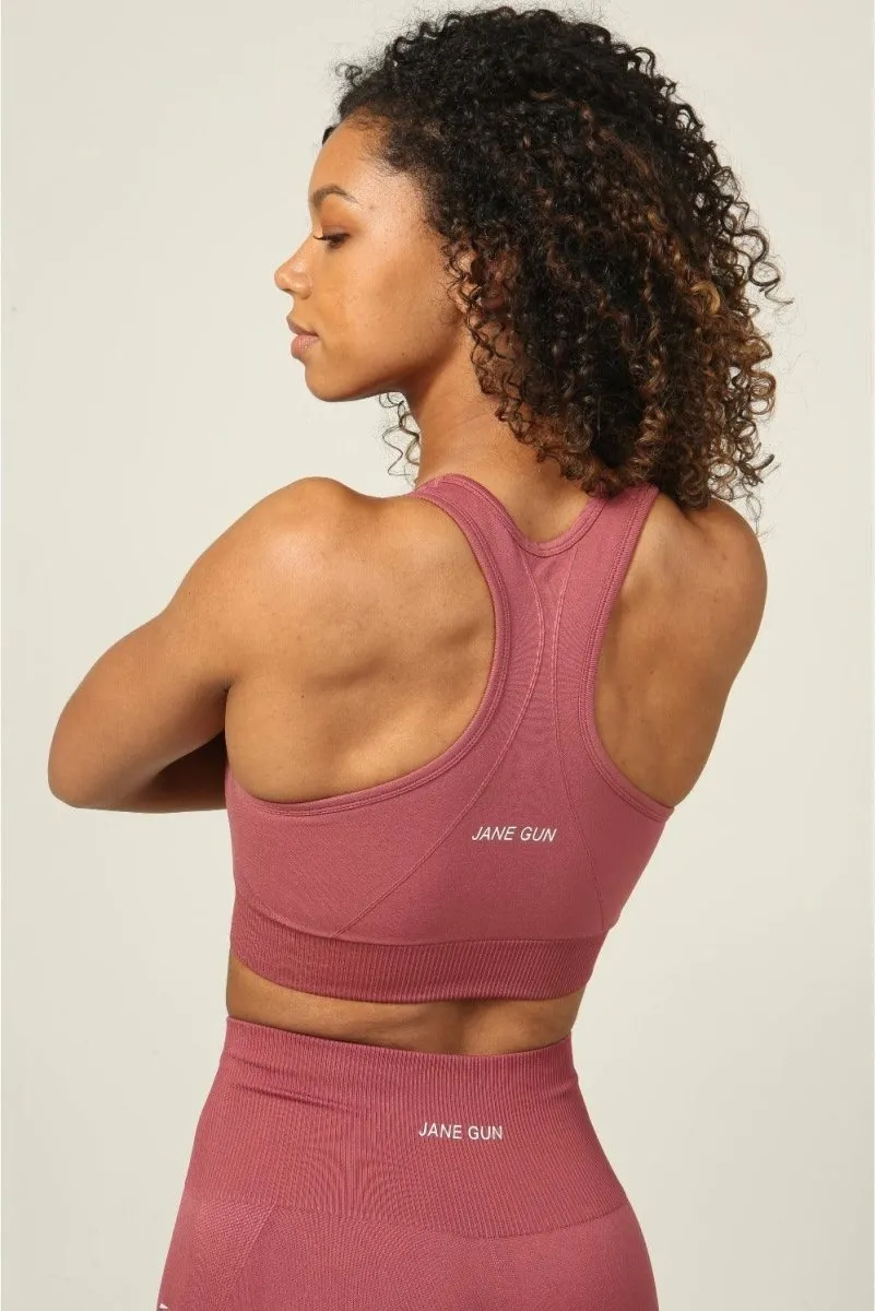 Seamless Sports Bra - Rosey Peach