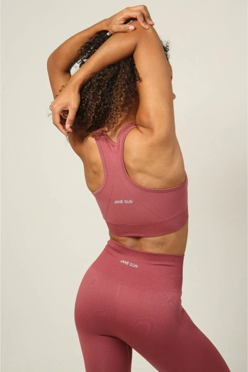 Seamless Sports Bra - Rosey Peach