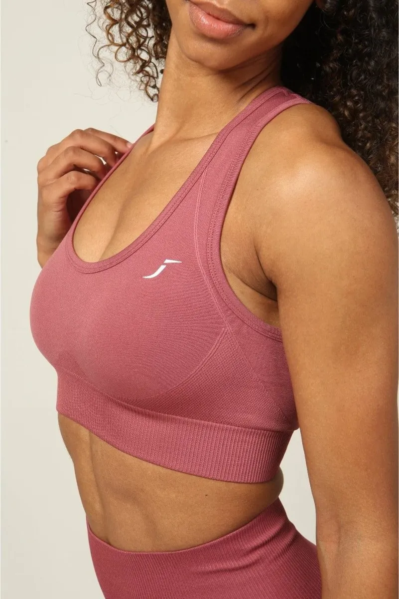 Seamless Sports Bra - Rosey Peach