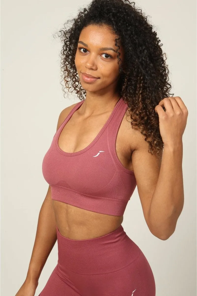 Seamless Sports Bra - Rosey Peach