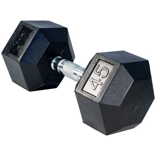 SFE 5-120lb Rubber Hex Dumbbells (New)