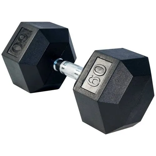 SFE 5-120lb Rubber Hex Dumbbells (New)