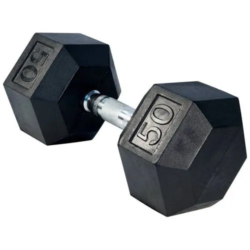 SFE 5-120lb Rubber Hex Dumbbells (New)