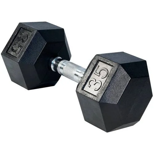 SFE 5-120lb Rubber Hex Dumbbells (New)