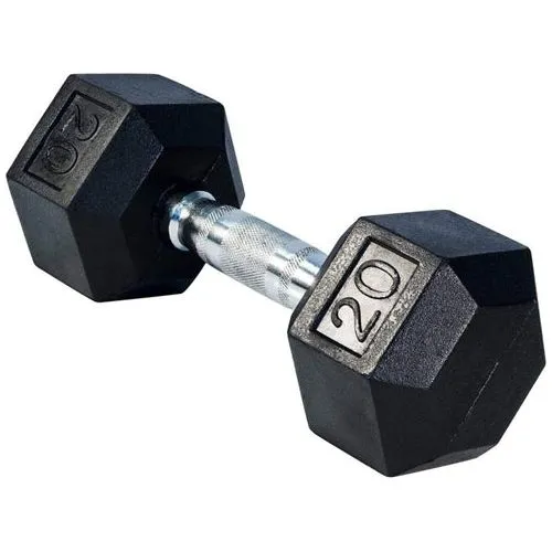 SFE 5-120lb Rubber Hex Dumbbells (New)