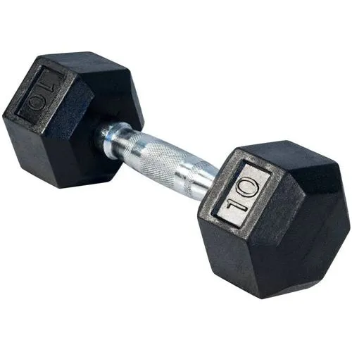 SFE 5-120lb Rubber Hex Dumbbells (New)