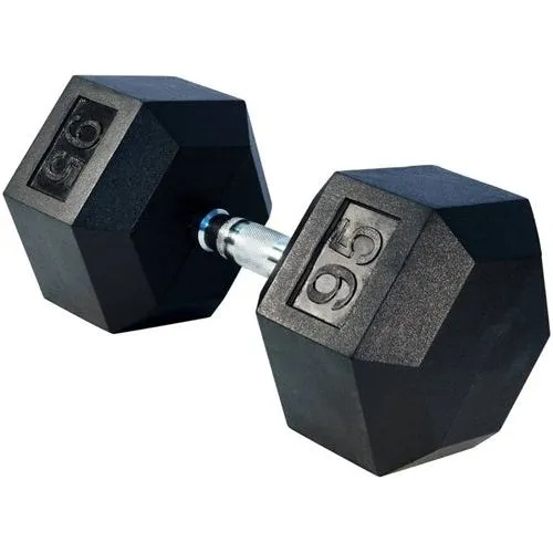 SFE 5-120lb Rubber Hex Dumbbells (New)