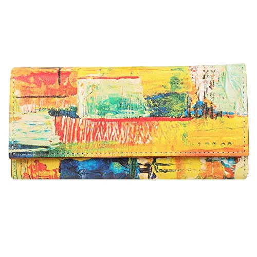 ShopMantra Wallet for Women's |Women's Wallet | Clutch | Vegan Leather|Holds Upto 11 Cards 1 Id Slot|2 Notes and 1 Coin Compartment| Magnetic Closure|Multicolor