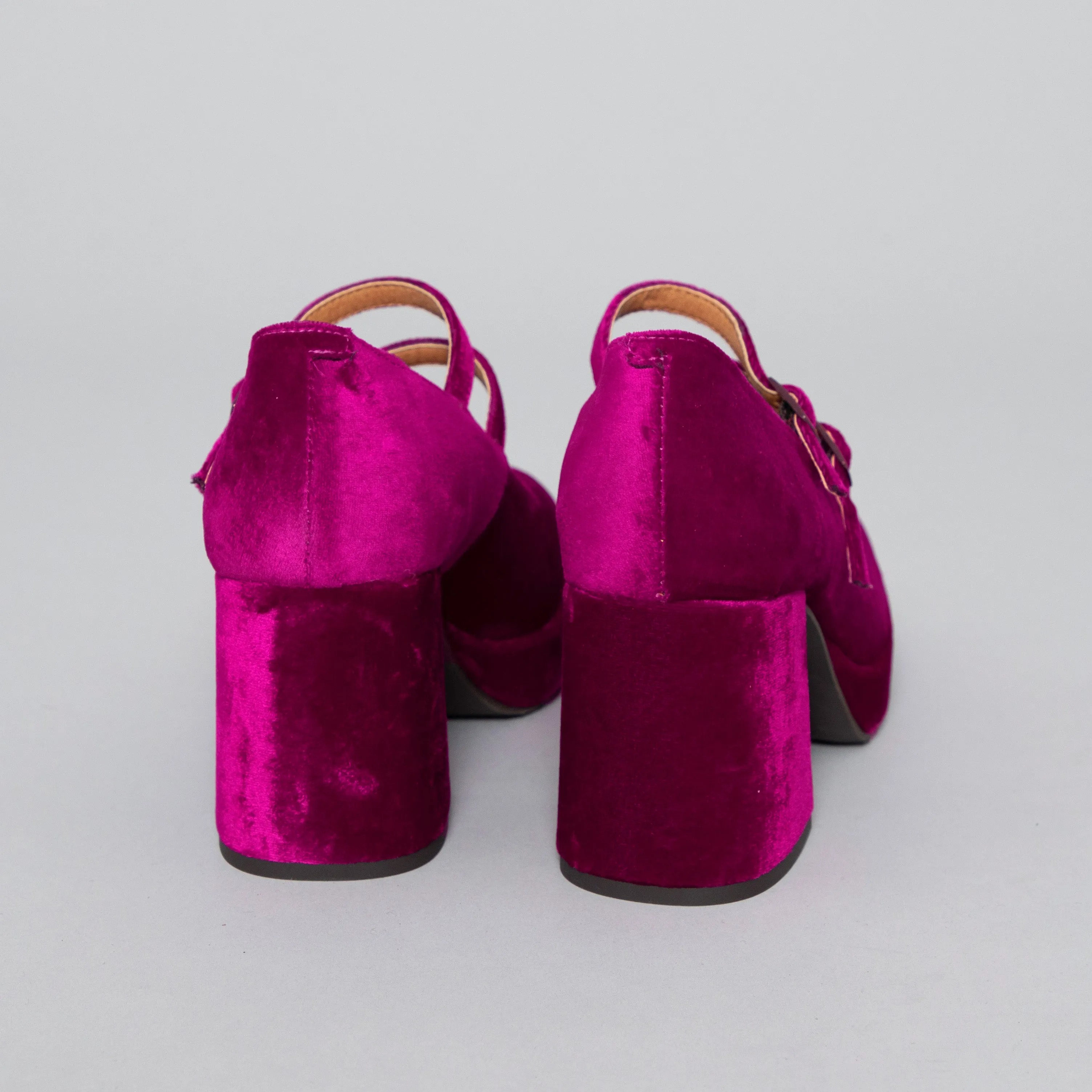 Sienna Vegan Velvet Magenta