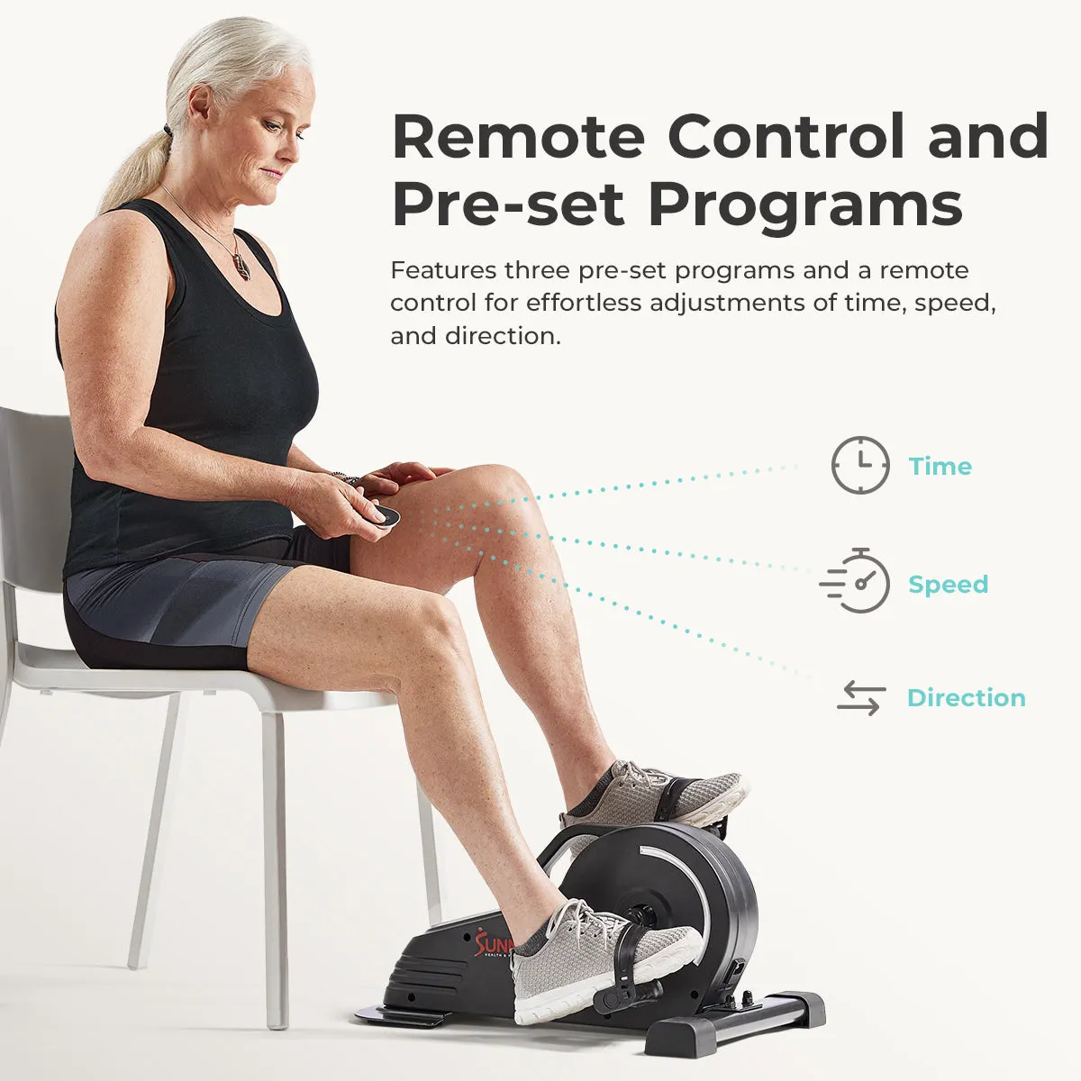 Smart Low-profile Motorized Mini Exercise Bike