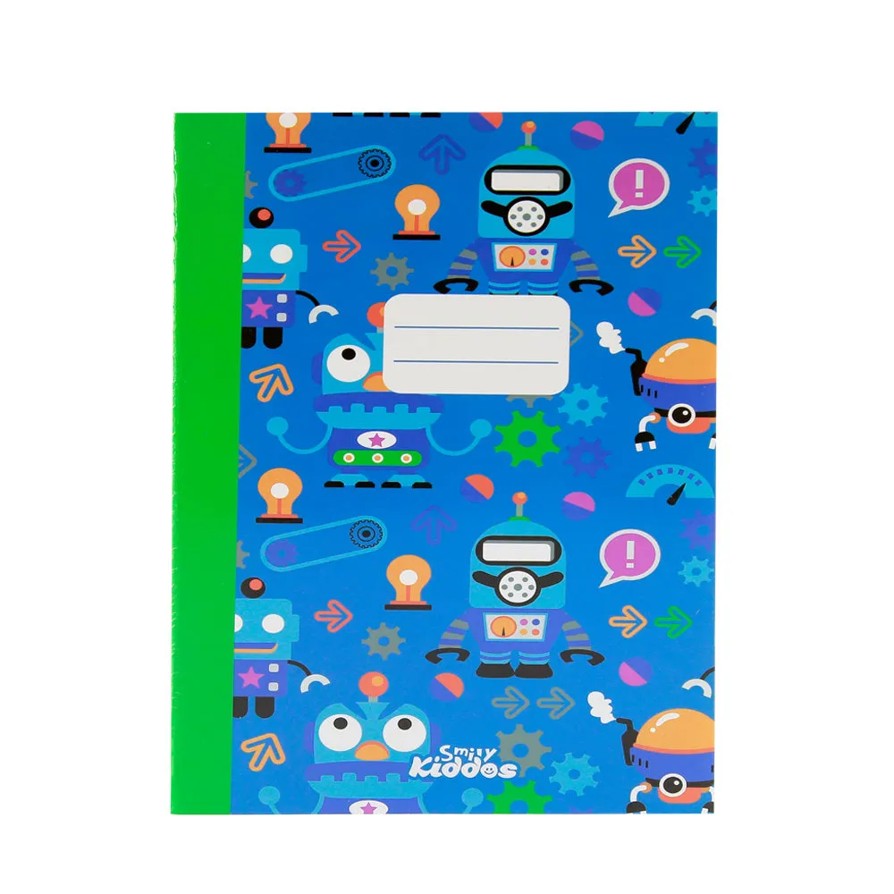 Smily A5 Lined Exercise Book Blue