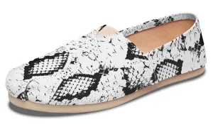 Snake Skin Casual Slip on Shoes