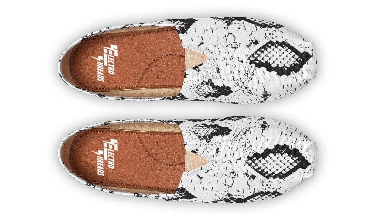 Snake Skin Casual Slip on Shoes