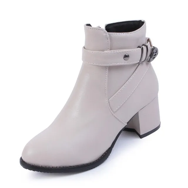 Square heels Ankle Boots