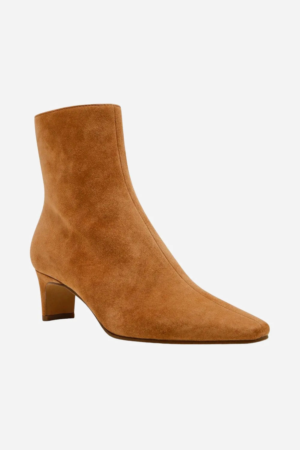 Steve Madden Delvie Ankle Boot in Chestnut Suede