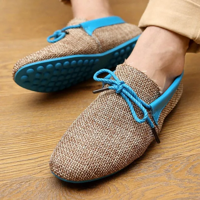 Summer Fashion Weaving Casual Soft Loafer Shoes