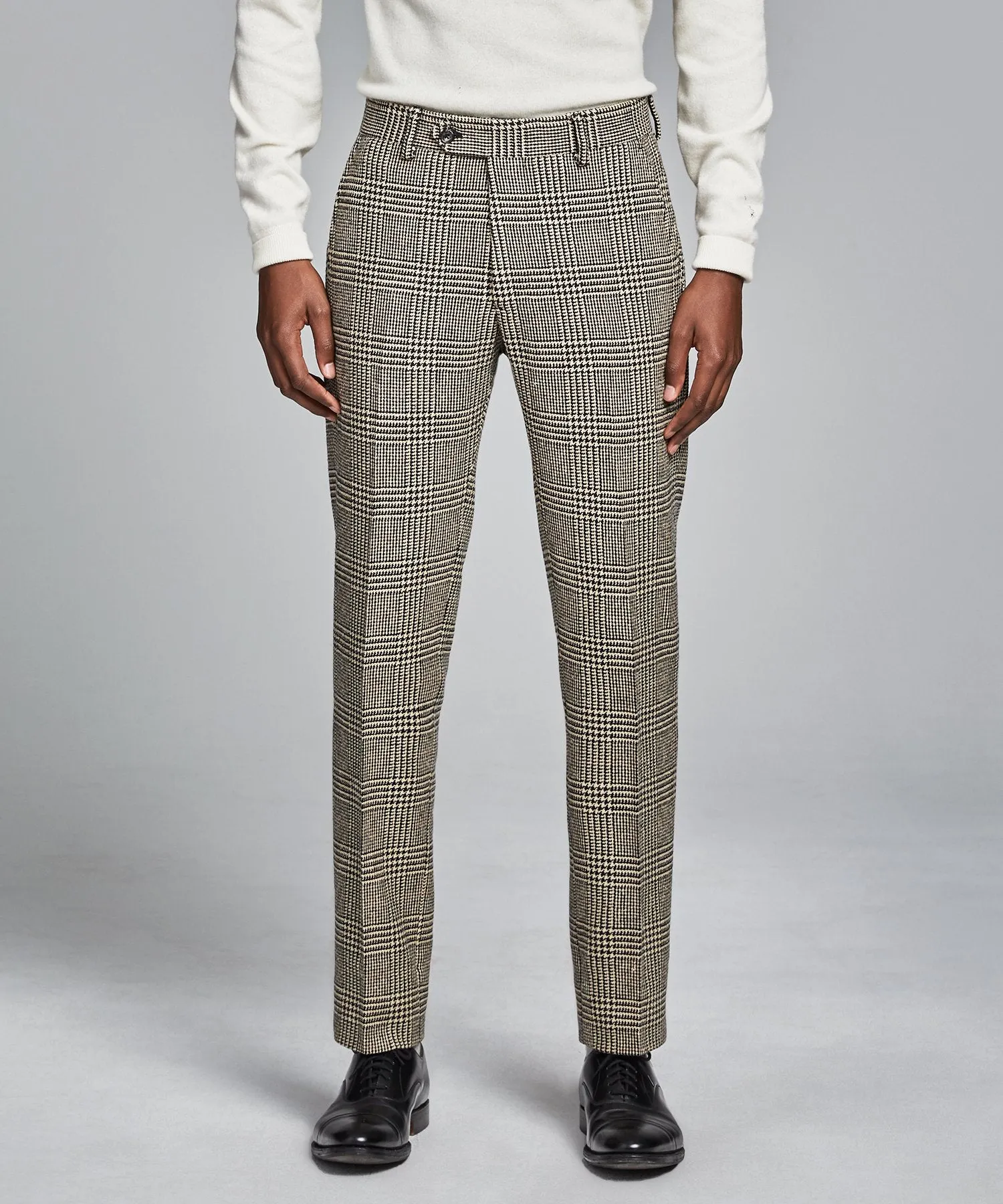 Sutton Glen Plaid Suit Trouser in Wool/Silk