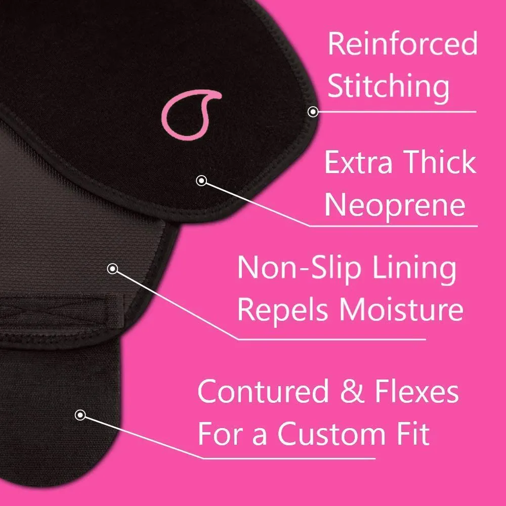 Sweet Sweat Waist Trimmer - Black/Pink | Premium Waist Trainer Sauna Suit for Men & Women