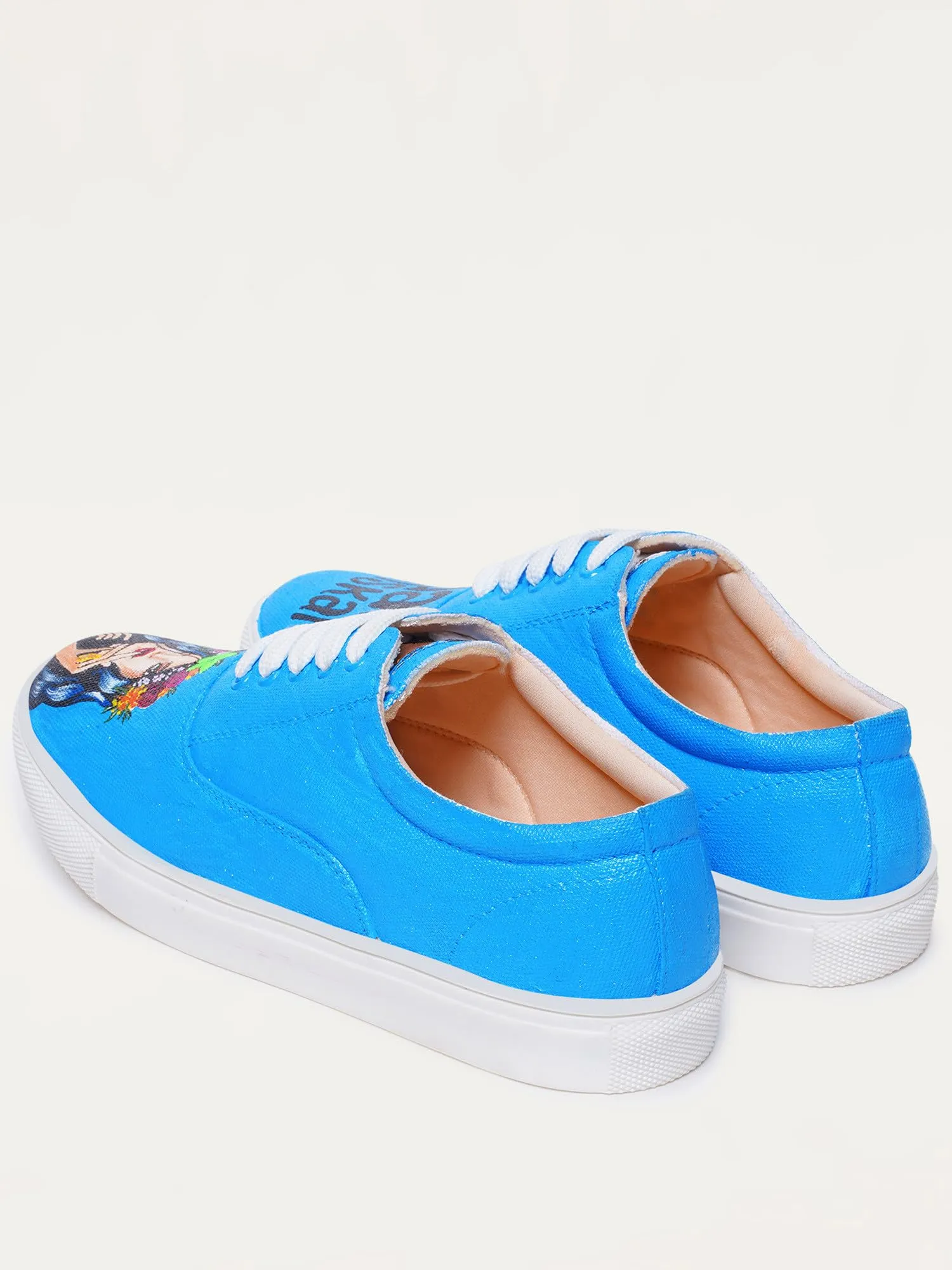 THE QUIRKY NAARI Kaafi Sanskari Sneakers for Ultra-Cool Sanskaari You | Blue | 3 UK