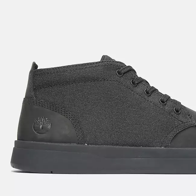 Timberland Men's Davis Square Chukka Shoes - Blackout Nubuck