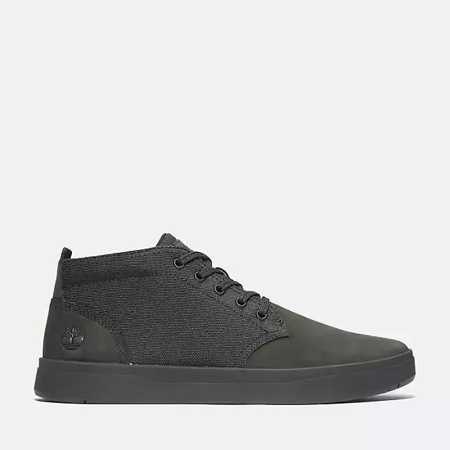 Timberland Men's Davis Square Chukka Shoes - Blackout Nubuck