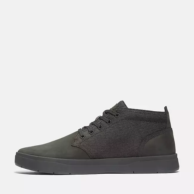 Timberland Men's Davis Square Chukka Shoes - Blackout Nubuck