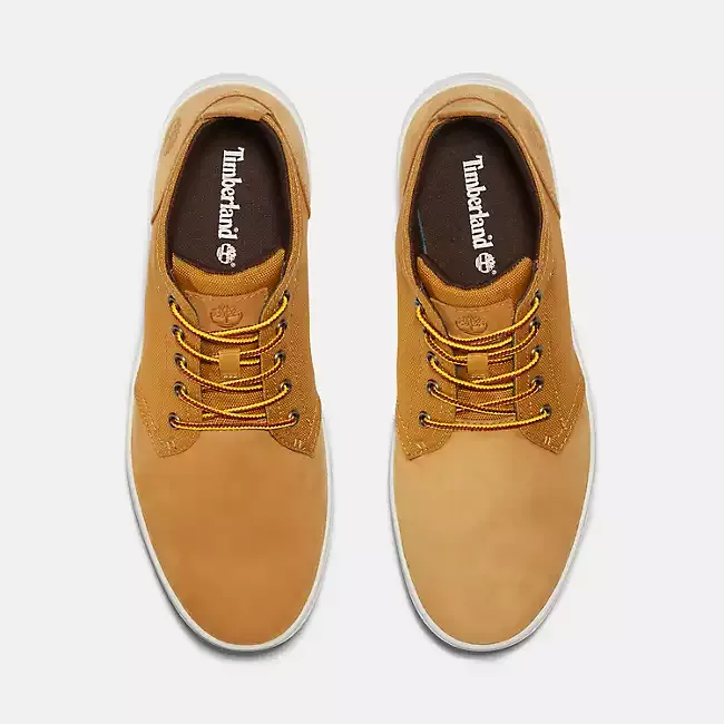 Timberland Men's Davis Square Chukka Shoes - Wheat Nubuck